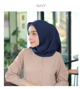 Kerudung Bella Square Anti Mleyot Jilbab Bella Square Hijab Segi Empat Polycotton  By Shamira