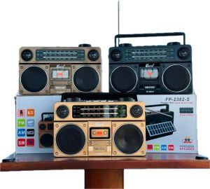 Đài FM Radio FP-2382-S bắt được Bluetooth kết nối USB thẻ nhớ âm thanh hay có năng lượng mặt trời