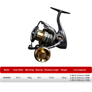 PURELURE NUTOP Salt Water Slow Pitch Jigging Spinning Reel 4000 5000 16KG Max Carbon Drag Carp Bass Pike Reel