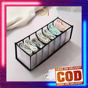 AI-C975 Kotak Sekat Serbaguna / Kotak Penyimpanan Pakaian Dalam Kaos Kaki 7 Grid Multifungsi