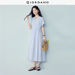 Giordano Women Women Dress - 100% Cotton & V-Neck Free Shipping 05466343