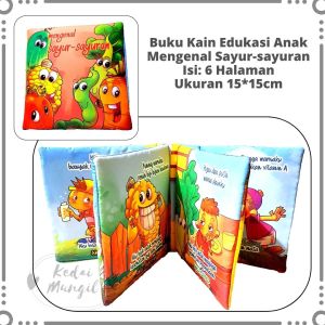 Buku Bantal Edukasi Balita Mengenal Hijaiyah - Buku Kain Aman & Lembut