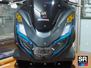 สติกเกอร์ฟิล์มกันรอย ตกแต่ง PCX160 ตรงรุ่น ติดได้ปี2021-2024 เส้นไฟฟ้าไฮบริด กันรอยเรือนไมล์ฟ้าไฮบริด ติดง่ายมีวิดีโอการติดตั้ง
