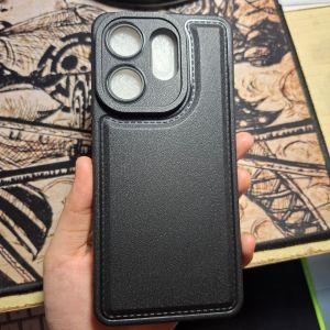 Case Vivo V60 5G Soft Case Leather Pro Casing TPU Lembut Tekstur Kulit Anti Benturan Fids Store
