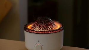 Volcano Flame Humidifier Aroma Diffuser Ultrasonic Mist Sprayer Aromatpy Lamp for Home Office