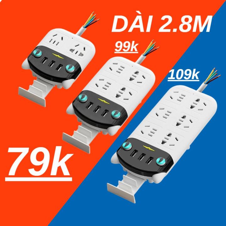 Ổ cắm điện hình con mèo, ổ điện thông minh đa năng chống giật, tích hợp ...