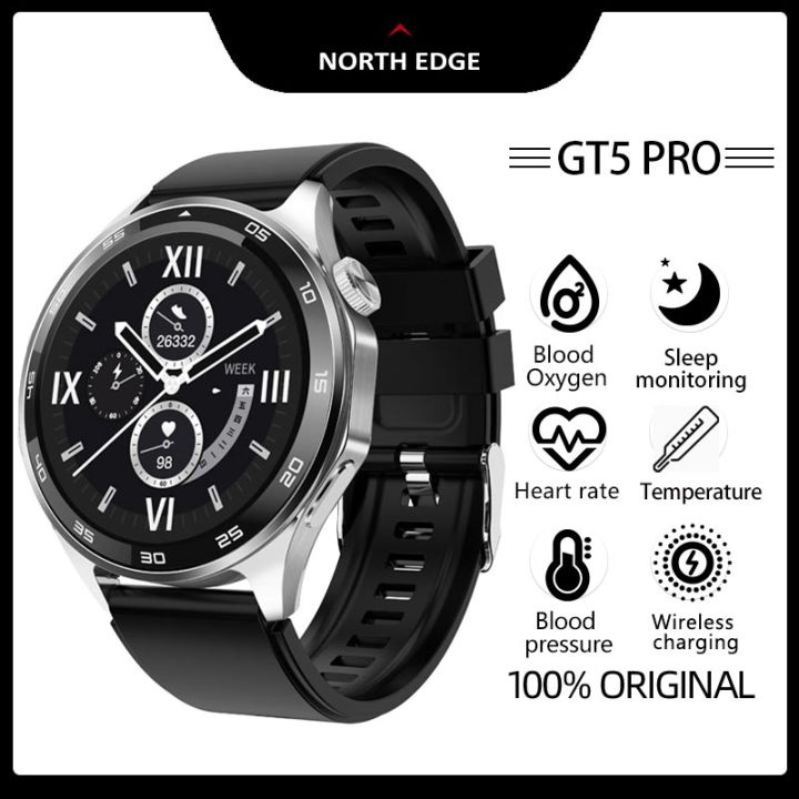 North Edge Gt5 Pro 2024 New Smart Watch Alloy Case Bluetooth Call 