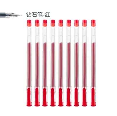 S0598 ปากกาเจล หัวเพชร 0.5mm Diamond Head Gel Pen เขียนลื่น หมึกดำ/น้ำเงิน/แดง ดีไซน์ใสสุดเท่
