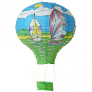 New Year Children Cute Paper Lantern Hot Air Balloon Holiday Decoration Paper Cage Manufacturers  Wedding Party 7 Days