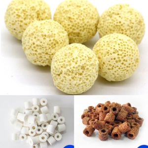 (500g) AQUARIUM POND FILTER MEDIA CERAMIC BIO RINGS BACTERIA BALLS