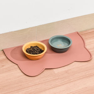 Pet Food Tray Silicon Waterproof Pet Feeding Mat Washable Cat Dog Food Mat Pet Placemat Pelapik Makanan Kucing