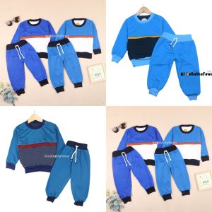 Setelan Greyson 1-6 thn / Set Sweater & Jogger Anak Cowok Celana Baju Lengan Panjang Bahan Adem