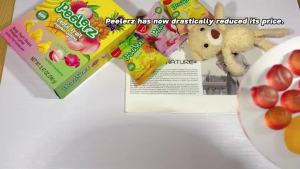 【50% OFF】AMOS Peelerz Peelable Gummy 240g Exotic Fruit Gummy Candy Made with Real Fruit Juice 8-9 Individually Wrapped Packs