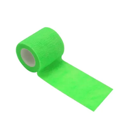 1pc 2.5cm*4.5m 5cm*4.5m Self-Adhesive Tattoo Grip Bandage Elastic Non-woven Wraps Tape Disposable Tattoo Grip Tape Finger Protection