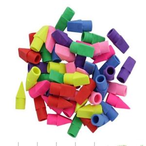Eraser Caps Pencil Top Erasers Pencil Cap Erasers Eraser Tops Color Pencil Eraser Toppers School Erasers for Kids Use In Home School Office 50Pcs