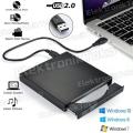 DVD Drive Eksternal Slim Portable Optical Drive Writer Burner Rewriter CD ROM Drive / DVD RW External CD Writter Burning Slim / Untuk PC / Laptop / Komputer Laptop Colorfull Serie. 