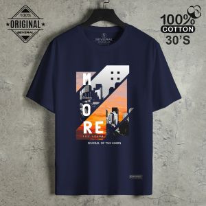 kaos pria distro tebal / kaos pria dewasa keren simpel cotton combed 30s lengan pendek
