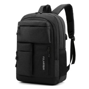HY BAG #4019 FASHION MENS CANVAS MULTIPLE COMPARTMENTS WITH VERSATILE STYLISH BACKPACK AND USB CHARGING PORT