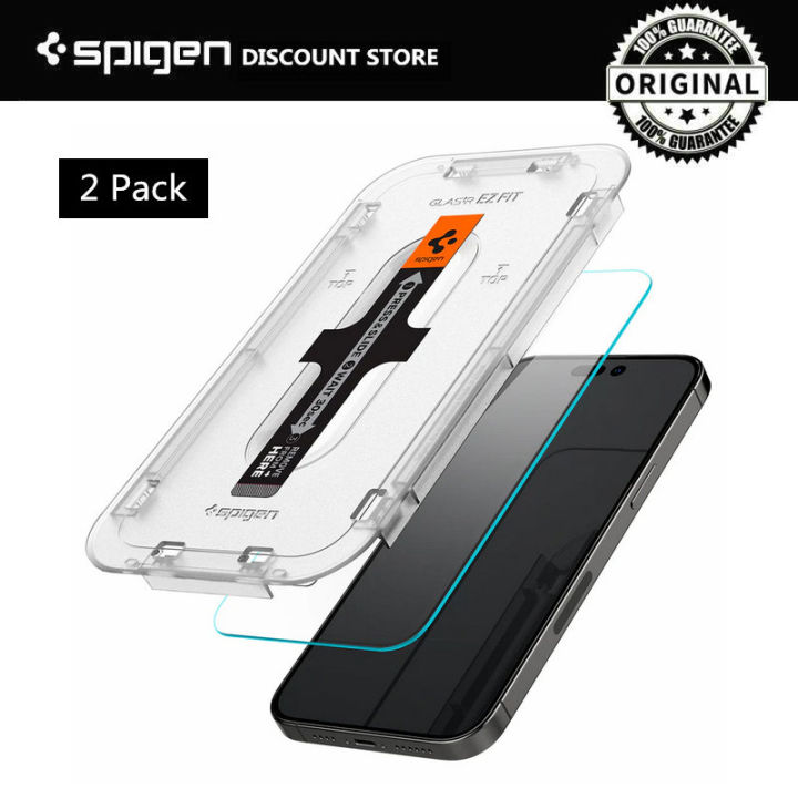 New Original Spigen Tempered Glass Screen Protector Designed for iPhone ...