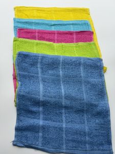 Combo 5 Khăn 4 Ô Nhiều Màu SắcKích Thước 28x28Chất Liệu Cotton Làm Khăn Nhà Trẻ Lau Chùi Đa Năng