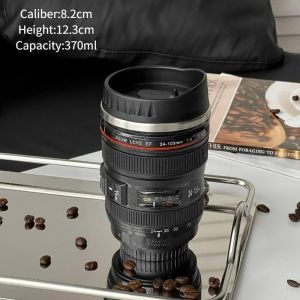 Hot Thermal Cup Thermos Water Bottle Camera Cup with Cover Coffee Mug Stainless Steel Travel Tumbler Drinkware Accessories2026