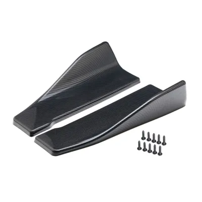 MP2QZ97I5 Diffuser Car Bumper Spoiler Rear Lip Carbon fibre Spoiler Splitter Car Corner Bumper Guards Automobile Accessories Extensions Car Side Skirt Bumper Bars Car