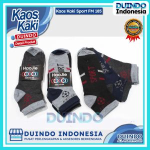 Duindo - Kaos Kaki Mata Kaki Haojie Pria Wanita Lembut FM 185 Kaus Kaki Sport Olahraga