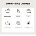 【80% Off】 HUG Rice Cooker Mechanical One-Button Accurate Temperature Control 4L Capacity Household. 