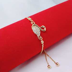 Gelang Serut Wanita Aksesoris Fashion Awet Tahan Lama Anti Karat Cocok Untuk Harian G2-15E