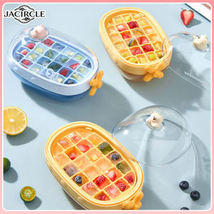 JACIRCLE Ice Cube Tray Water Bottle Silicone Ice Cube Container Whiskey Coffee Freezer Juice Beverage