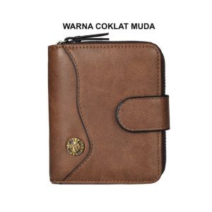 DEABOLAR K3203-2 DOMPET UANG LIPAT TEBAL DENGAN ZIPPER PENGUNCI MUAT BANYAK