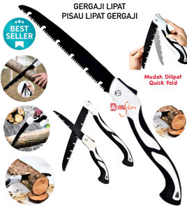 (BISA COD) PROMO Gergaji Lipat Portable / Pisau Gergaji Lipat Super Tajam / Pisau Lipat Gergaji Kayu Perkakas / Gergaji Pohon Genggam