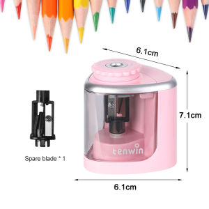 กบเหลาดินสอไฟฟ้าอัตโนมัติ ขนาด 6-8 มม. สําหรับนักเรียน โรงเรียน สํานักงาน เครื่องเขียน