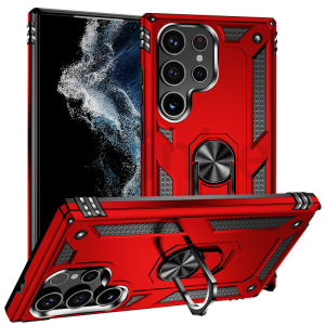Shockproof Armor Phone Case for Samsung Galaxy S24 Ultra S24 Plus S24 Rugged Magnetic Ring Holder Kickstand Case for Samsung Galaxy S24 Ultra S24 Plus S24 Phone Cover