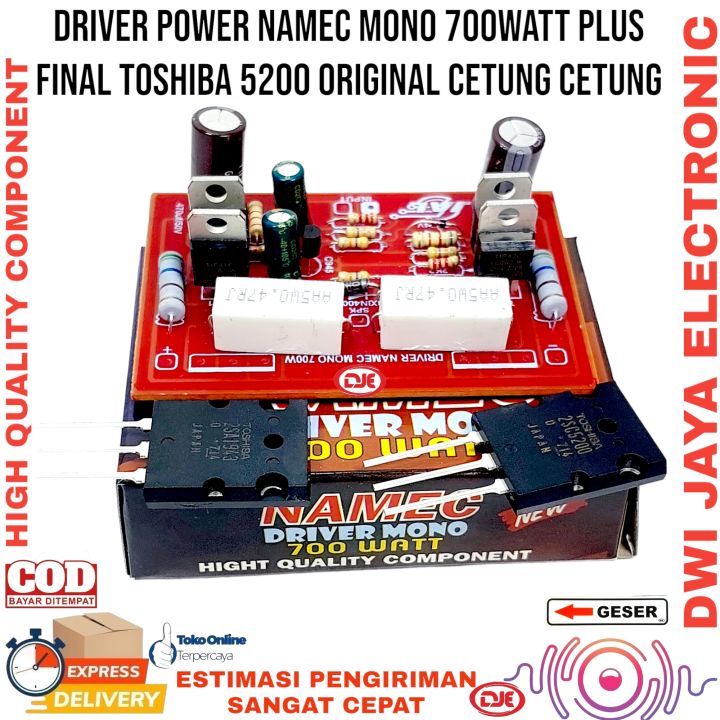 DRIVER POWER Amplifier MONO 700W NAMEC PLUS FINAL TOSHIBA 5200