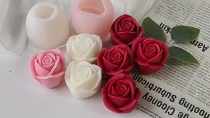 WH 3D Rose Bud Silicone Mold DIY Flower Chocolate Cake Soap Making Tool Handmade Plaster Resin Mould