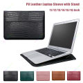 Crocodile Skin Laptop Sleeve Stand Case For Macbook Air 13 13.6 15 Inch M2 Pro 13 14 15 16 Leather Notebook Carrying Bag Pouch kdkmm. 