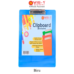 Papan Dada Ujian Bening VIS-1 / Ukuran F4 / Clipboard VIS-1 / Papan Ujian