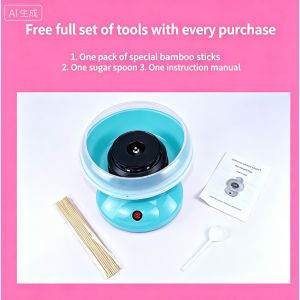 Electric Sweet Cotton Candy Maker Machine with Splash-Proof Plate