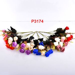 FA P3174 Bunga Mawar Buatan dengan Bahan Sutra untuk Hiasan Dekorasi Bunga Hias