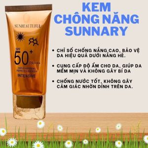 Tặng kèm serum dưỡng+KEM CHỐNG NẮNG THIÊN NHIÊN SUNBEAUTUFUL SUNBLOCK kem có kết cấu mỏng nhẹ ít nhờn rít và thẩm thấu nhanh