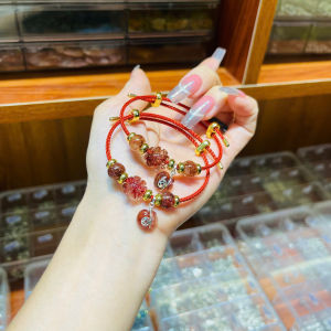 vòng tay nữ cỏ 4 lá thạch anh tóc đỏ tự nhiên vip mix charm túi tiền thạch anh tóc đỏ vip bọc bạc vòng tay đá phong thuỷ hợp mệnh thổ mệnh hoảtrang sức thiết kế đủ hoá đơn thẻ bảo hành