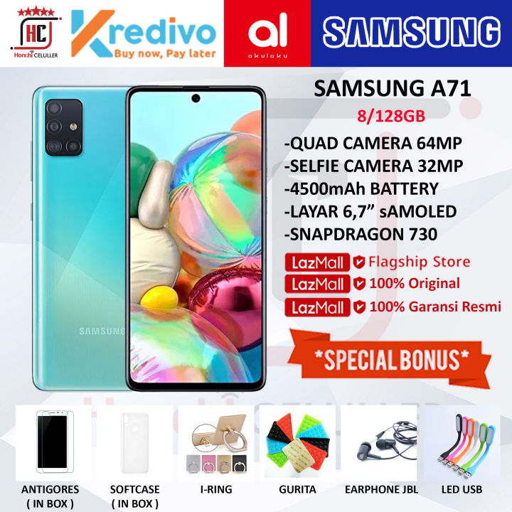SAMSUNG A71 RAM 8GB ROM 128GB 8/128GB GARANSI RESMI SAMSUNG