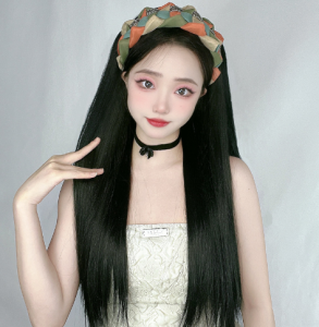 WIG BANDO MODEL BANDANA RAMBUT LURUS DAN CURLY