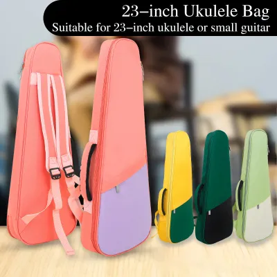 【Trending Now】 23 Inch Ukelele Bag Backpack Case Simple Durable Cotton Thicken Padding with Adjustable Shoulder Strap for Ukulele Small Guitar