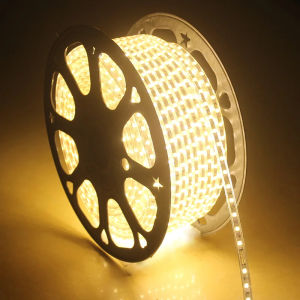 220V LED Strip Backlight Flexible Light SMD5050 60LEDS/M Tape LED Ribbon Waterproof LED Strip Lights with Switch 1M 3M 5M 10M 20M