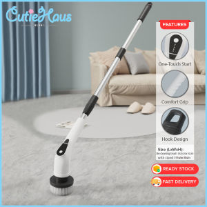 CUTIEHAUS Multifunctional Electric Cleaning Brush Adjustable Speed 9 Type Brush Kitchen Bathtub Cleaning Steel Pembersih Elektrik Talas - Fulfilled by Cutiehaus