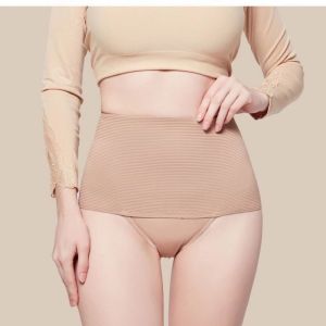 FINETOO 2pcs/Set Women High Waist Bikini Thin Tummy Control Girdle Panty Underwear Waist Shaping Shapewear