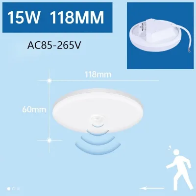 CANMEIJIA Radar Led Ceiling Lights with Motion Sensor 12W 18W Smart PIR Motion Sensor Ceiling Lamps for indoor LIghting Stair Corridor