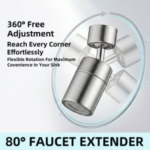 Premium Brass Faucet Extender 360 Swivel Gripo Aerator Anti-Splash Nozzle Tipid Tubig Tap Filter